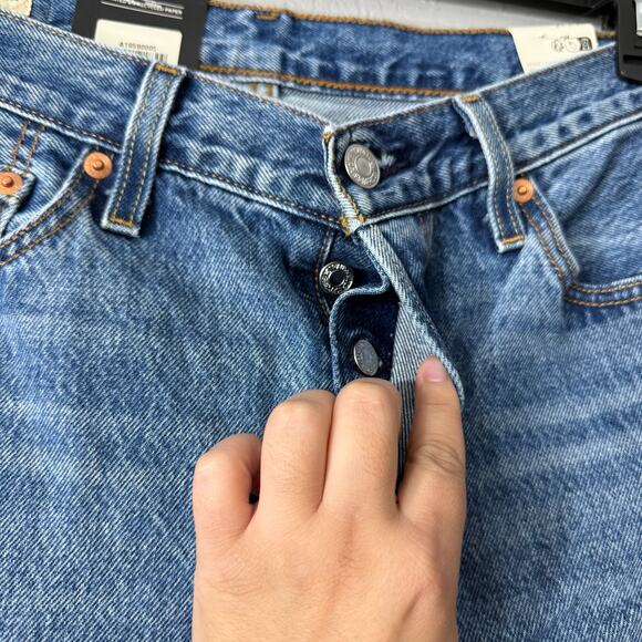 Levis Premium 501 90s Mid Rise Straight Jeans, 27x30 - Picture 3 of 8